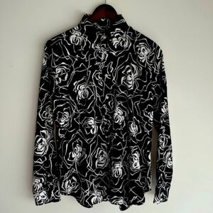 Ralph Lauren Black and White Abstract Shirt